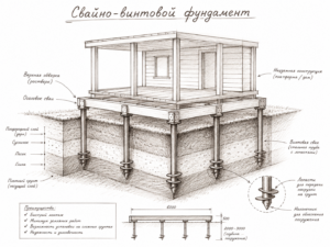 свайно винтовой фундамент